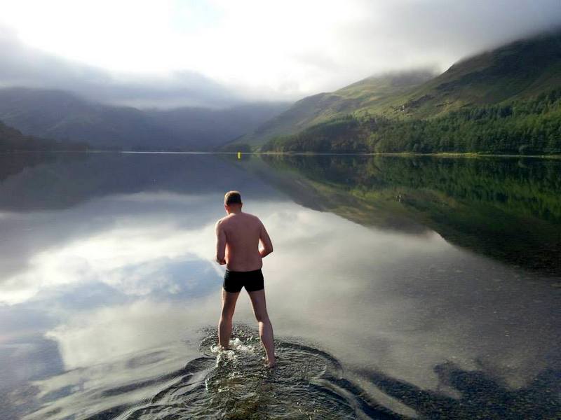 Breaking-the-mirror-at-Buttermere-