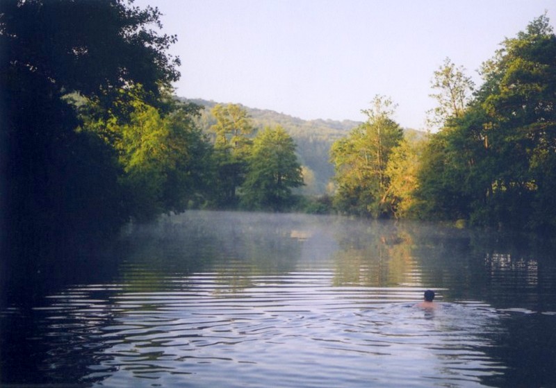 Swimming-at-dawn-in-the-Wild-Water-at-Warleigh-Weir