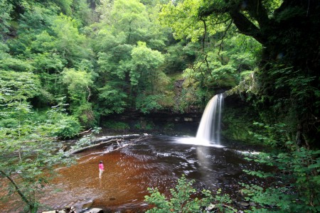 Lady Falls, Brecon Beacons © Daniel Start www.wildswimming.co.uk 07761 375717